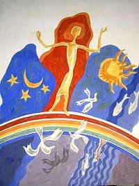 Noah-Bild in der Kapelle von St. Albertus Magnus