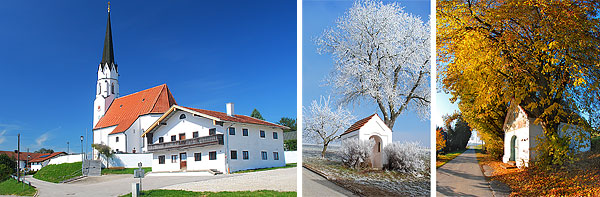 St. Johannes Aspertsham, Kapellen in Hargassen und Braunrott