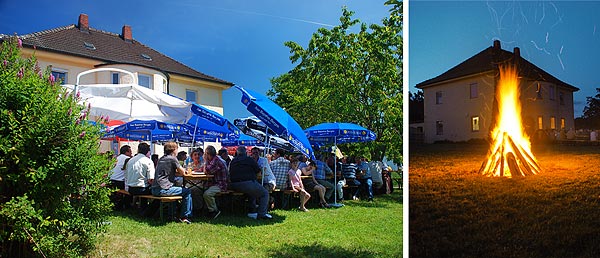 Pfarrfest, Johannesfeuer beim Pfarrfest