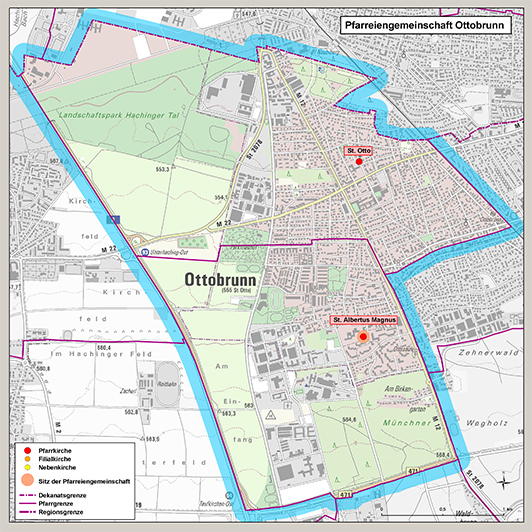 karte ottobrunn Karte Des Pfarrverbandes karte ottobrunn