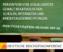 Prävention von sexualisierter Gewalt in kath. Schulen, Internaten und Kindertageseinrichtungen