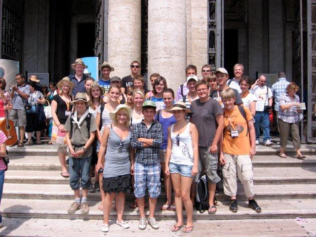 Gruppenfoto vor St. Maria Maggiore