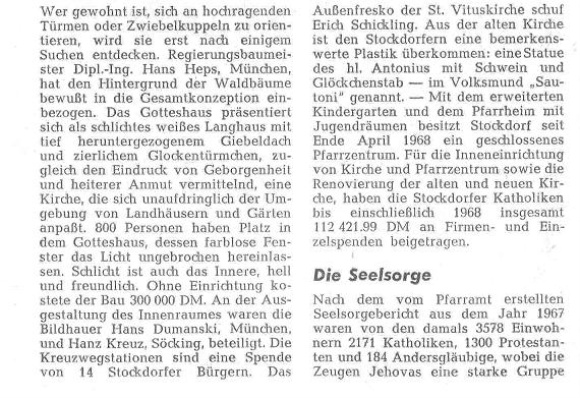 Kirchenzeitung 1970