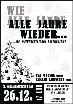 Plakat Weihnachtskonzert 2007