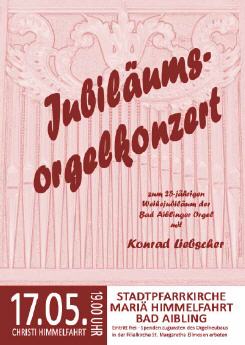 Plakat Orgeljubiläumskonzert 2007