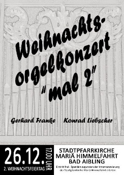 Plakat Weihnachtskonzert 2008