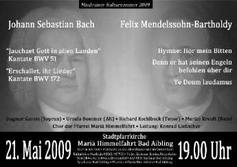 Plakat Bach-Mendelssohn 2009