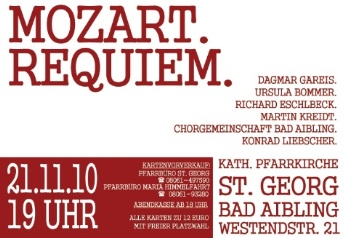Plakat Mozart-Requiem 2010