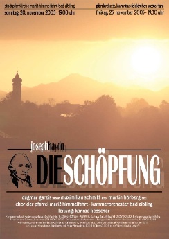 Plakat Schöpfung 2005