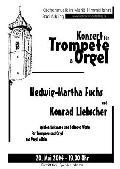 Plakat Orgelkonzert Mai 2004