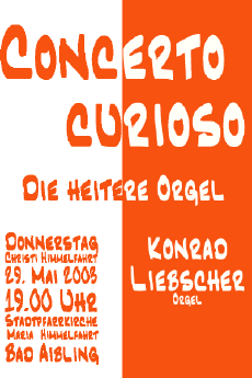 Plakat Orgelkonzert Mai 2003