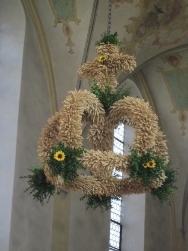 Erntekrone aus Getreideähren