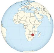 Weltkarte mit Zimbbwe und Allach