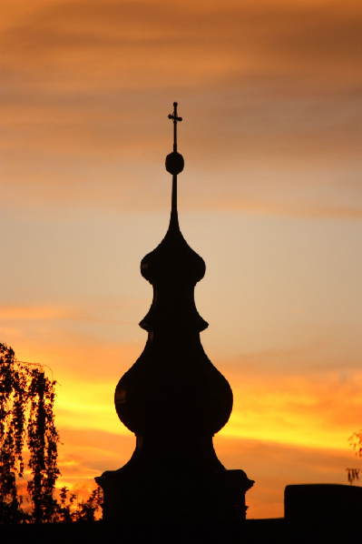 2012 Kirchturm Sonnenuntergang