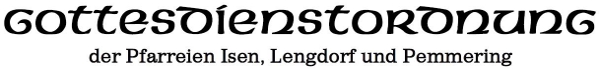 Gottesdienstordnung Header