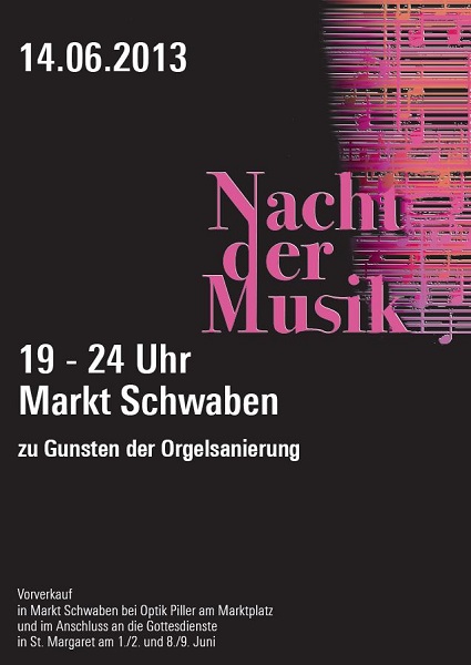 Plakat Nacht der Musik