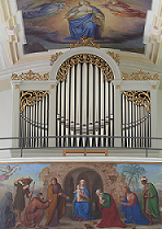 Orgelprospekt von Wallfahrtskirche Mariä Heimsuchung auf dem Mühlberg