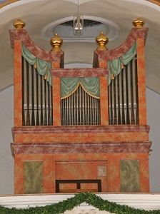 Orgelprospekt Nebenkirche St. Leonhard in Nußdorf/Inn