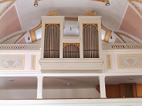 Orgel der Pfarrkirche St. Johann Baptist in Schöngeising