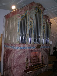 Orgel der Pfarrkirche St. Johann Baptist in Irschenberg