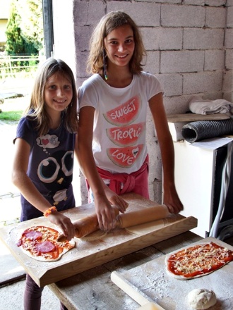 Pizza backen