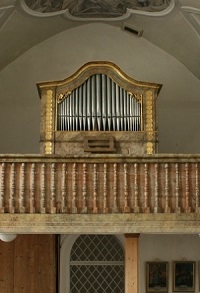 Orgel der Kuratiekirche St. Martin in Ebing im Pfarrverband Waldkraiburg