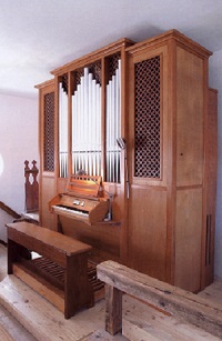 Orgel der Filialkirche St. Jakobus d. Ä. in Peterswahl im Pfarrverband Hörgertshausen-<br/>Gammelsdorf