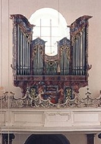 Orgel der Pfarrkirche St. Tertulin in Schlehdorf