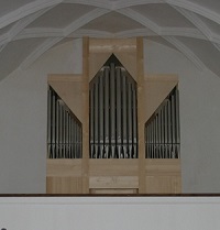 Orgel der Filialkirche Mariä Himmelfahrt in Pörndorf im Pfarrverband Gündlkofen