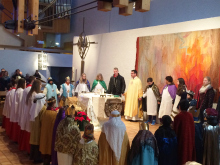 Aussendung der Sternsinger 2015 in St. Albertus Magnus