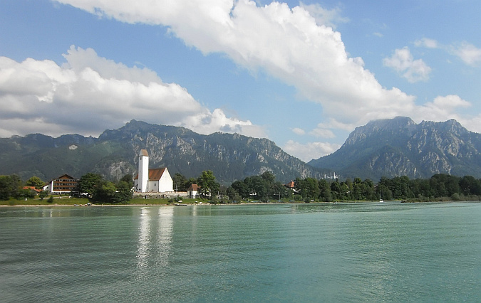 Auf dem Forggensee