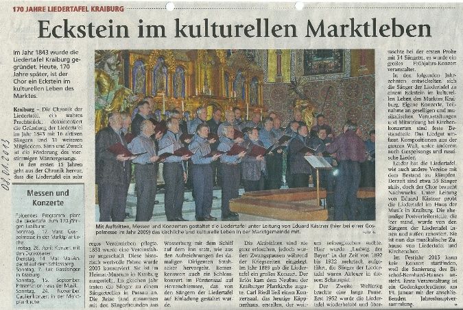 Zeitung zur JHV 2013