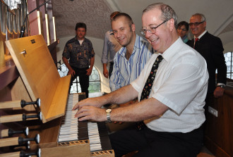 Abnahme Orgel durch Kiechle