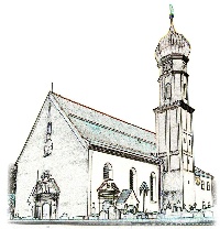 Kirchenzeichnung Anzing