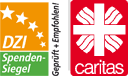 Caritas und DZI logo