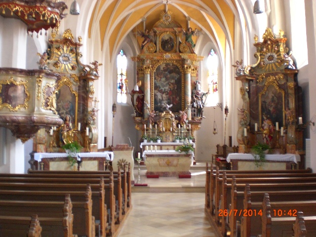 Innenraum Kirche Hohenegglkofen