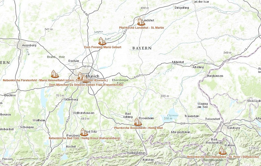 Pforten der Barmherzigkeit im Erzbistum München und Freising