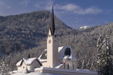 St. Leonhard im Winter (Ludwig Hörth) Kachel