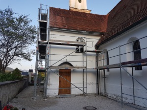 Kirchenrenovierung Pfarrkirche St. Jakob Wallgau außen