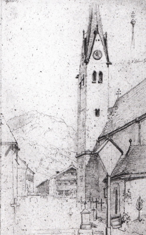 Carl_Spitzweg_-_Kirche_in_Rottach-Egern_am_Tegernsee