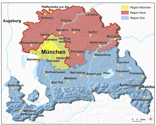 Seelsorgsregionen im Erzbistum