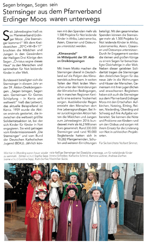 2017-01-13_Pressebericht_Sternsinger_PV_Oberdinger_Kurier_03