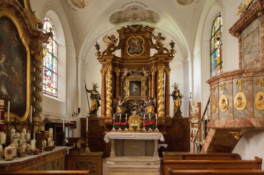 Landshut-Berg Maria Bründl Blick auf Altar