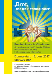 Plakat Fronleichnam 2017
