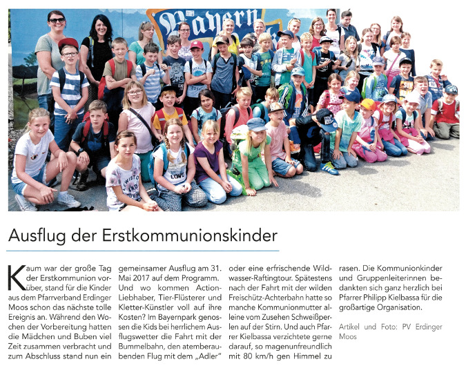 2017-06-16_Pressebericht_Ausflug_Erstkommunionskinder_PV_Oberdinger_Kurier_04