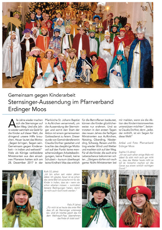 2018-01-12_Pressebericht_Aussendung_Sternsinger_PV_Oberdinger_Kurier_03