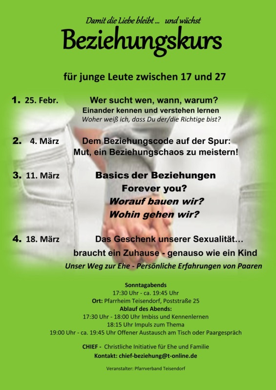 Beziehungskurs Flyer