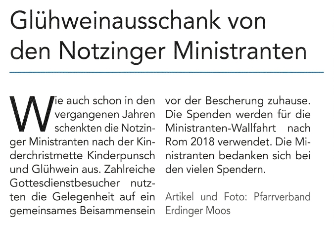 2018-01-12_Pressebericht_Gluehweinausschank_Minis_Notzing_Oberdinger_Kurier_03