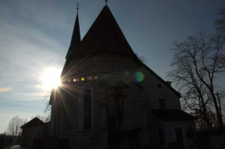 Kirche Lindach nach Westen