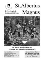 Titel Weihnachten 2006 St. Albertus Magnus